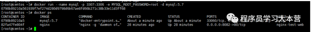 Docker实例，Nginx，Mysql,Tomcat,Redis的安装。 