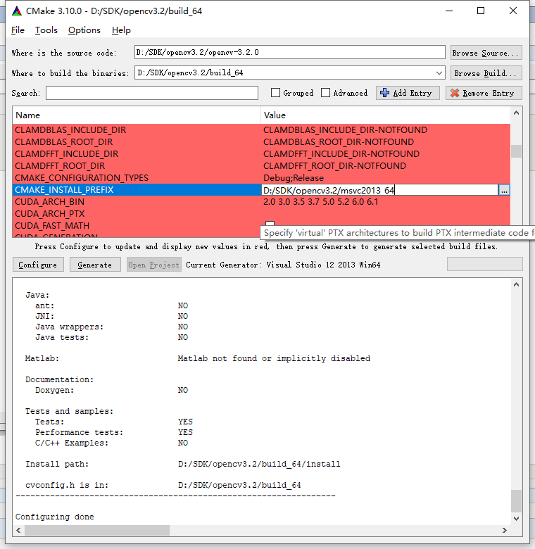 vs2013+opencv3.2配置 