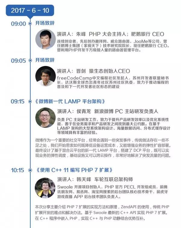 2017 PHP 全球开发者大会 本周末即将启幕 