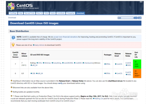 从CentOS官网下载系统镜像详细教程