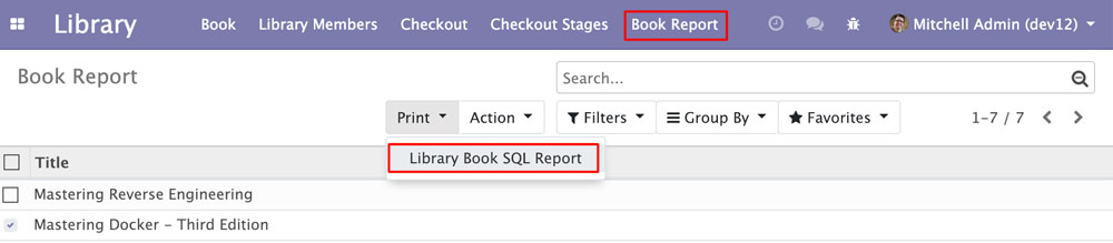 Odoo 12开发之报表和服务端 QWeb