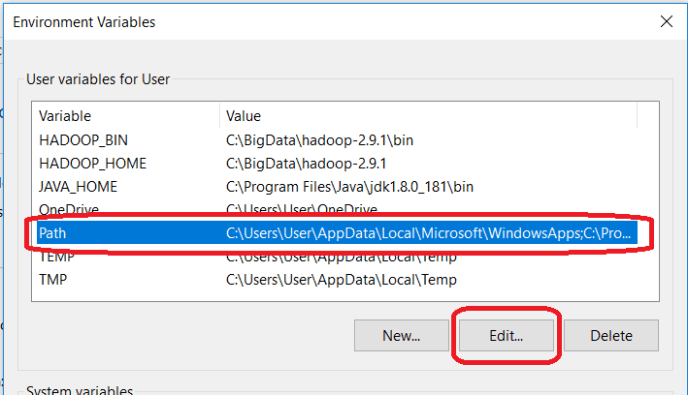 Edit Windows PATH Variable