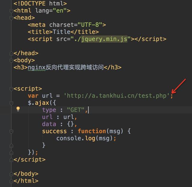 通过nginx反向代理实现跨域访问