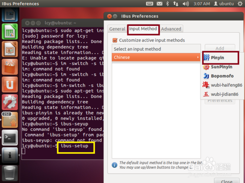 如何在ubuntu中安装中文输入法