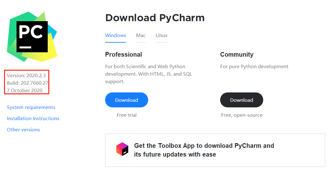 PyCharm 2020.2.3 Professional 解锁专业版！ 