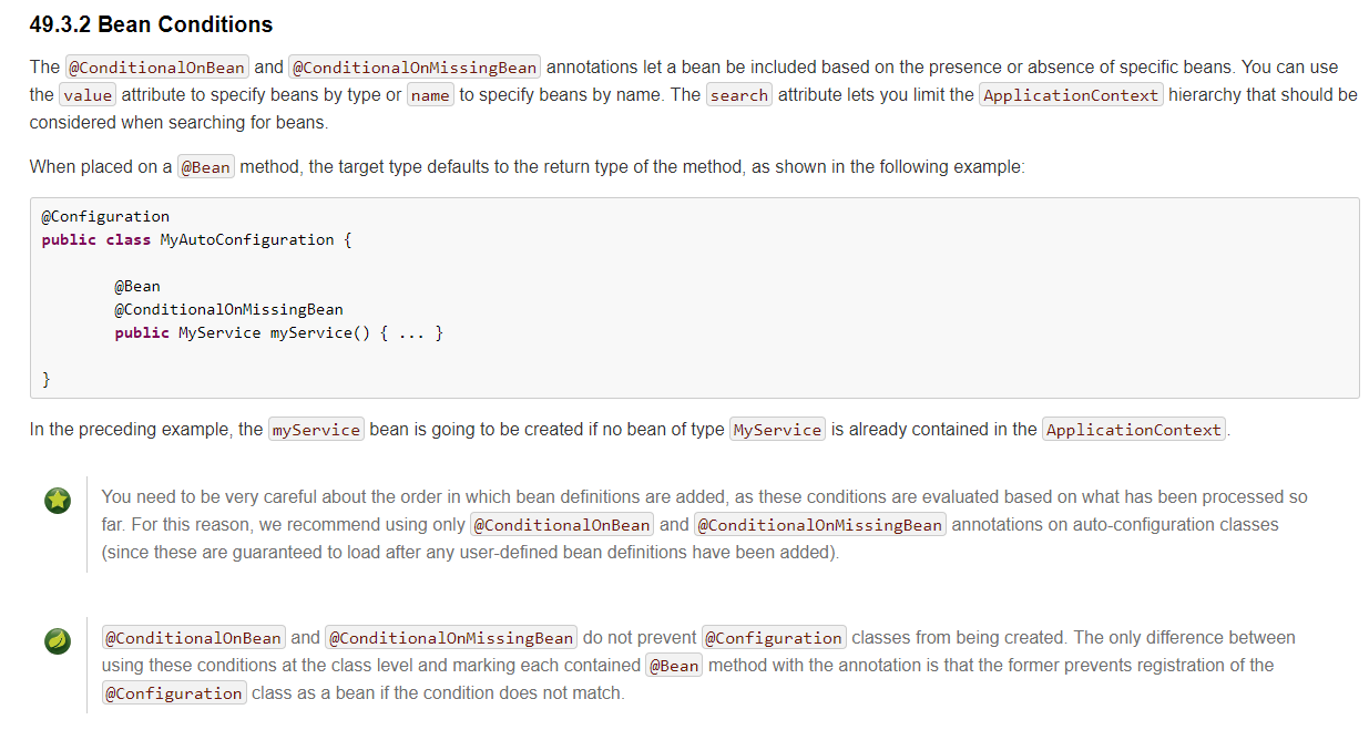 conditionalonmissingbean