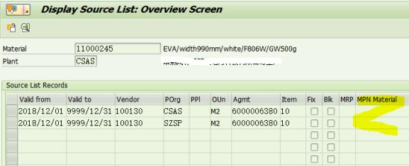 SAP MM 明明有维护源清单，还是不能下PO？