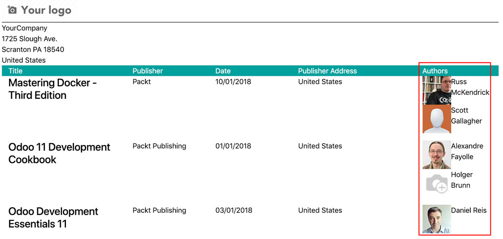 Odoo 12开发之报表和服务端 QWeb