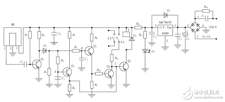 红外线开关原理图（六款红外线开关原理图介绍）