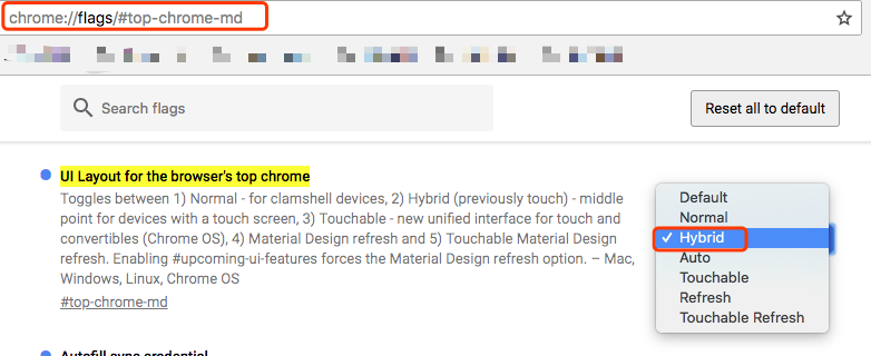 chrome开启touch屏幕点击事件