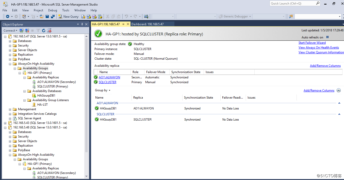 Failover + ALwaysOn
