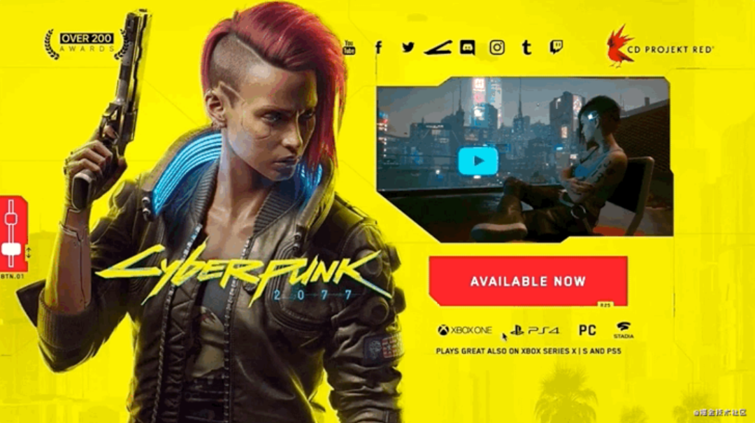 牛B！纯 CSS 制作赛博朋克 2077 “故障风”按钮