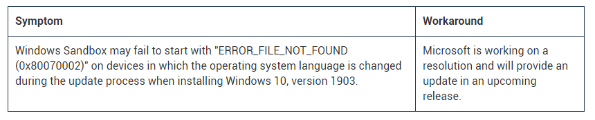 Windows 10 1903 的第二次累积更新还是存在bug？
