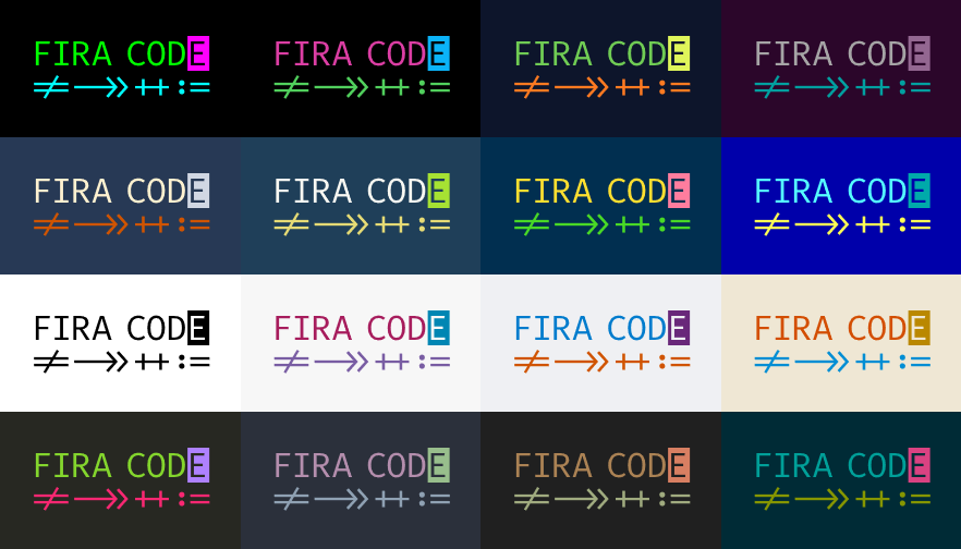 VSCode配置FiraCode和更纱黑体字体 