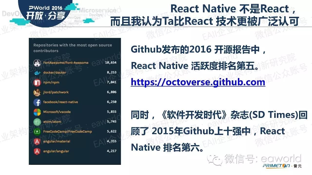 React Native 移动技术在企业架构的应用 