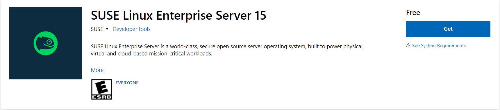Windows 10 上架 SUSE Linux Enterprise Server 15