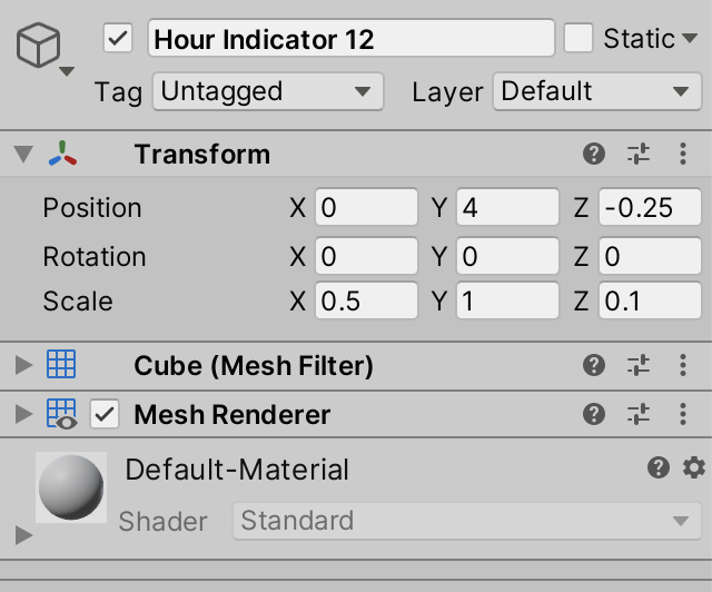 Unity基础教程系列(新)（一）——游戏对象和脚本（Creating+a+Clock） 