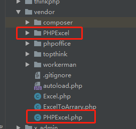 thinkphp5中的excel表的导入导出 