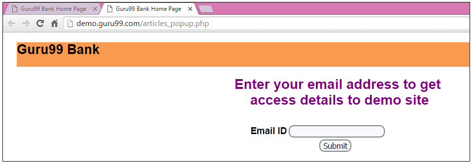 Alert & Popup Handling in Selenium WebDriver