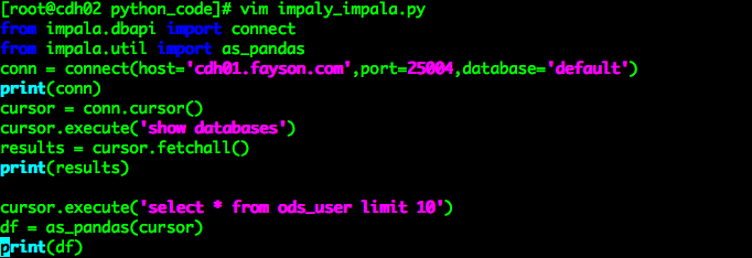 Python3通过JDBC访问非Kerberos环境的Impala 