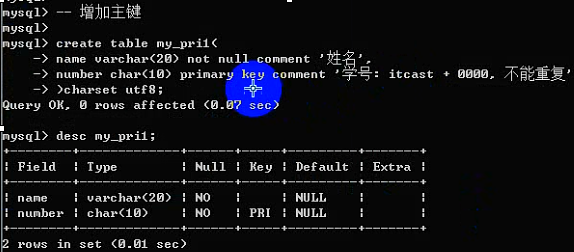 MySQL之字段数据类型和列属性 