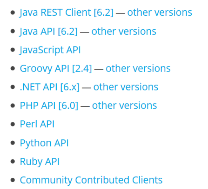 搜索引擎（ES-Java-client-api）