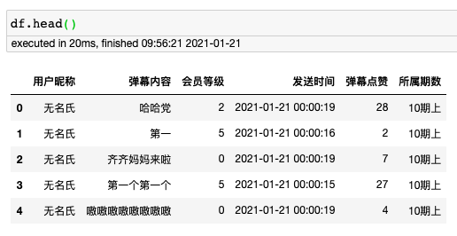 Python分析《哈哈哈哈哈》47687条弹幕，看看大家都在说些啥！ 