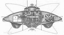 特斯拉的碟状飞行器设计图