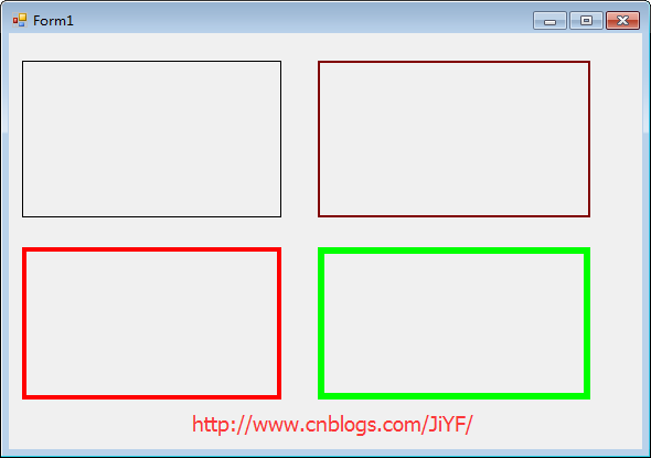 C# WinForm窗体控件Panel修改边框颜色以及边框宽度方法 