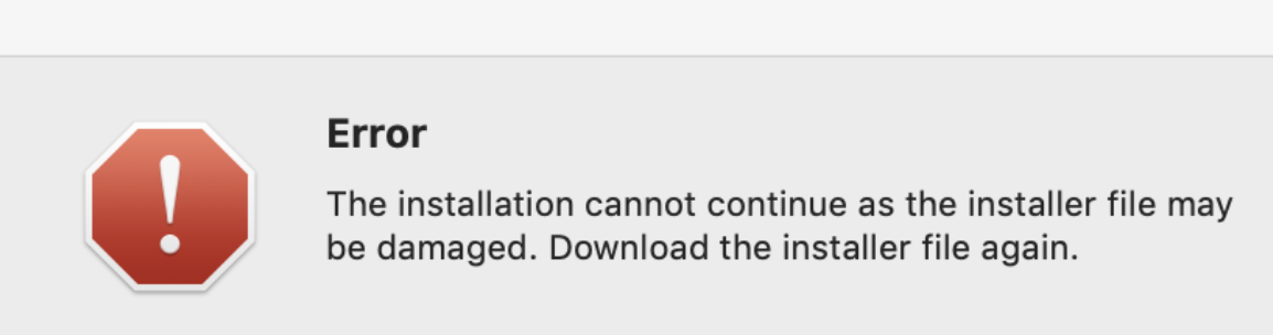 Mac安装软件时提示“the installation cannot continue as”
