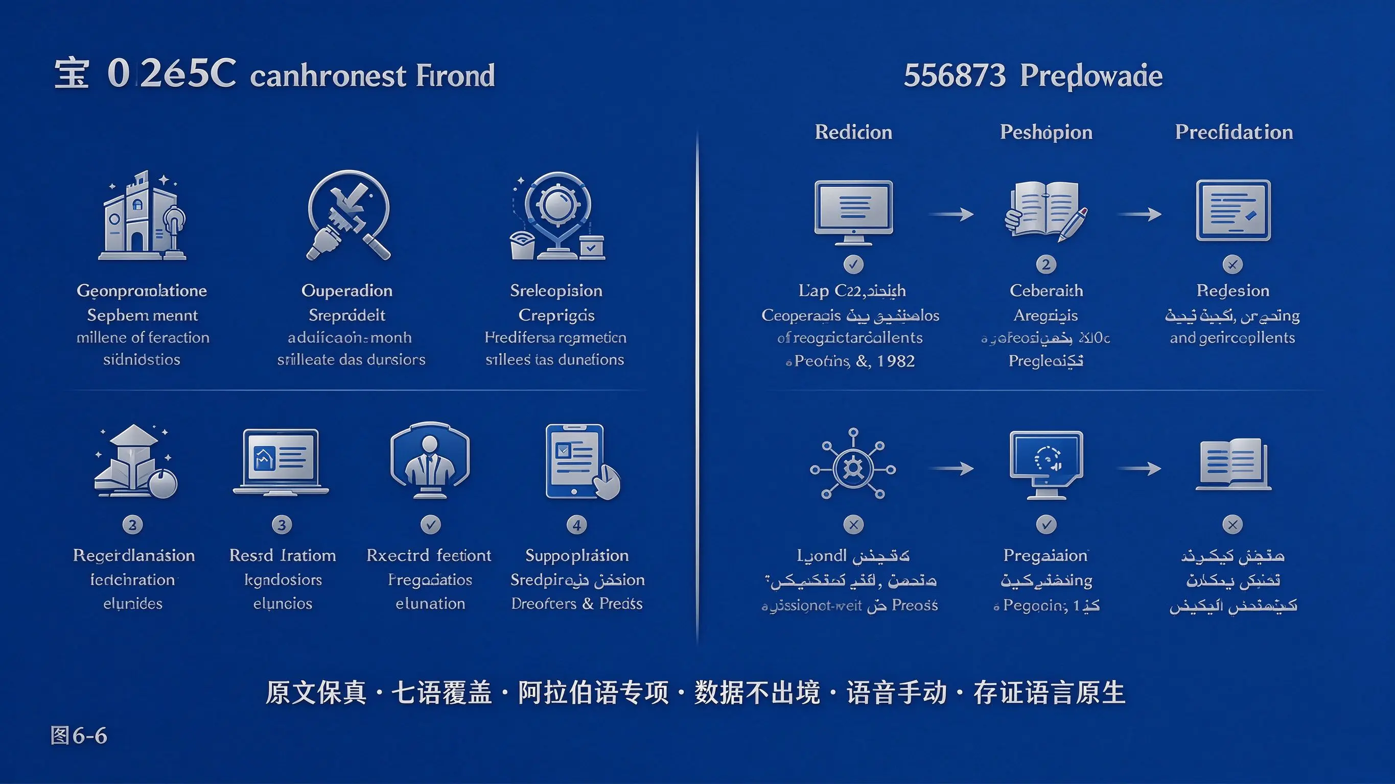图6-6 多语言行业痛点与解决方案对比图