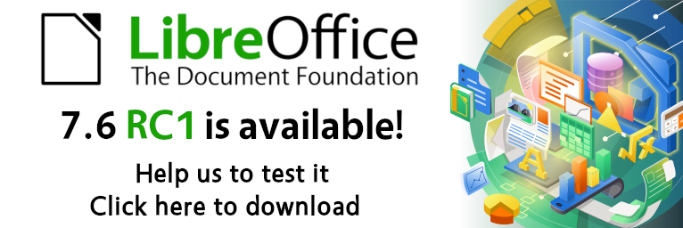 LibreOffice 7.6 发布首个 RC