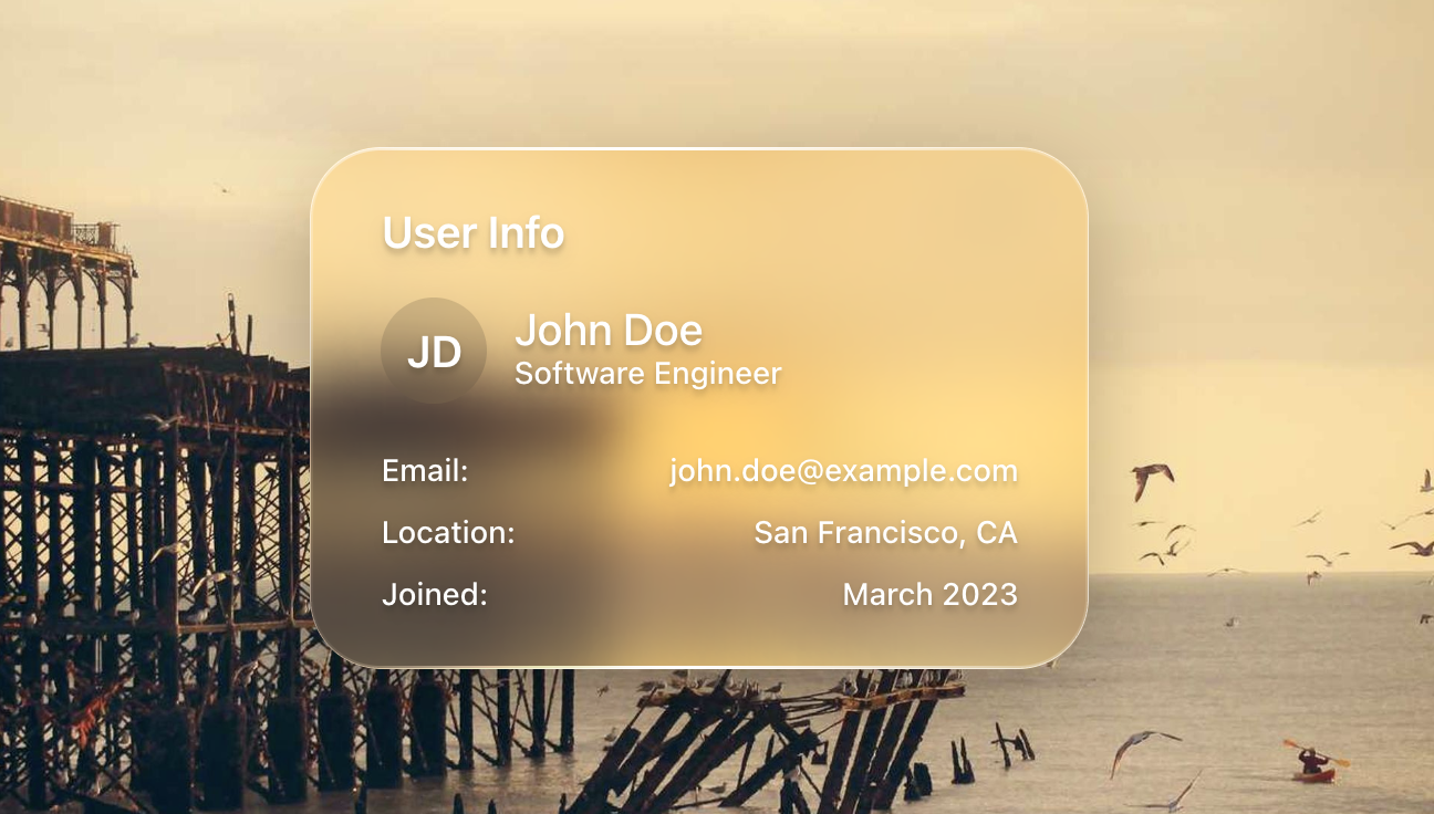 Liquid Glass React —— 「液态玻璃」的 React 实现