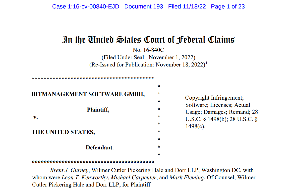美国海军因盗版侵权，被判向德国软件公司赔款 15.4 万美元