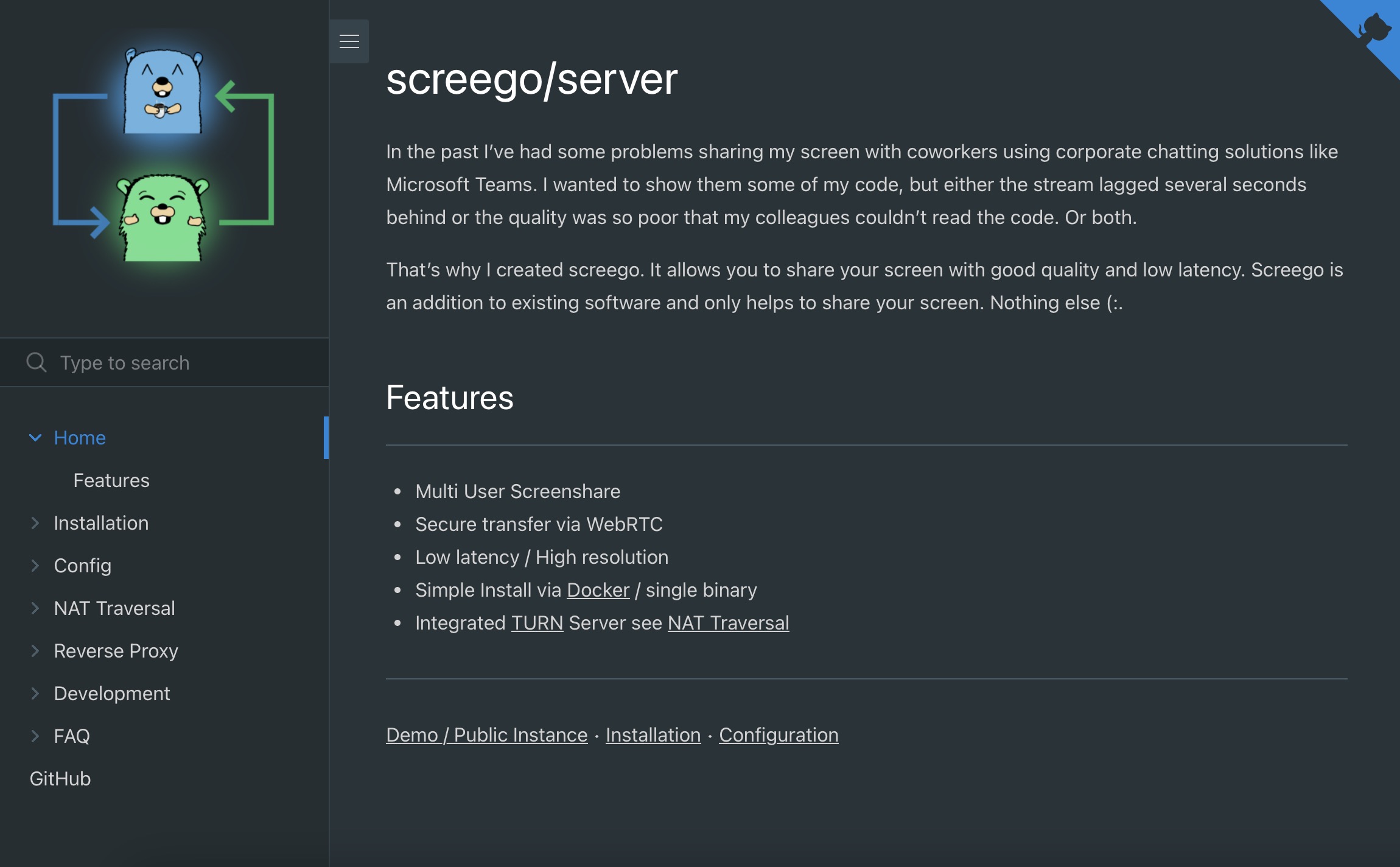 1Panel 应用推荐：Screego 开源屏幕共享工具插图