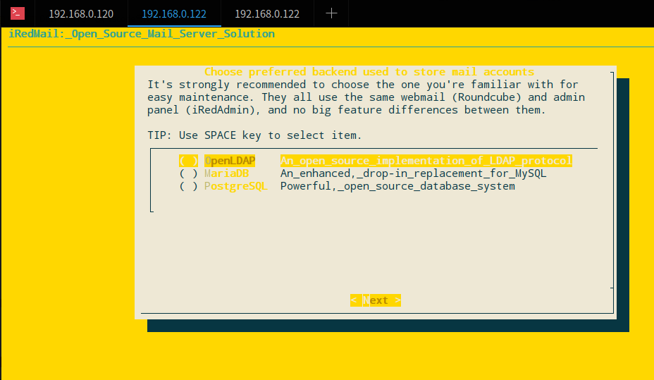 选择数据库 选择数据库