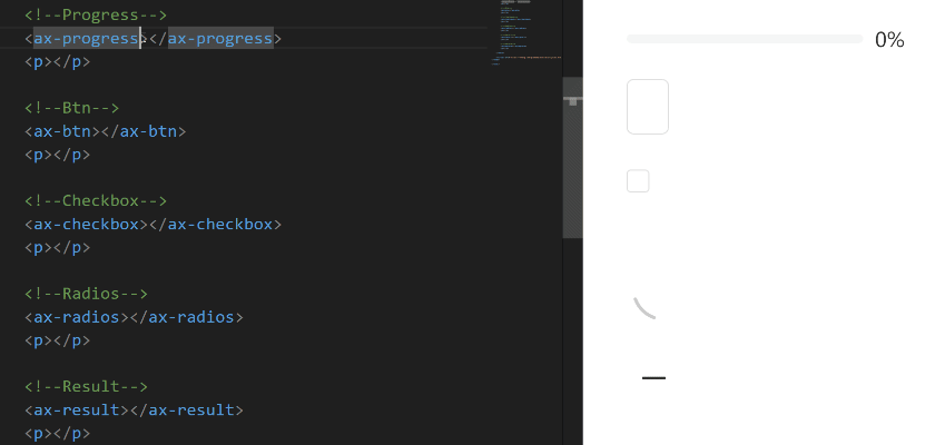 AXUI前端框架演示示例