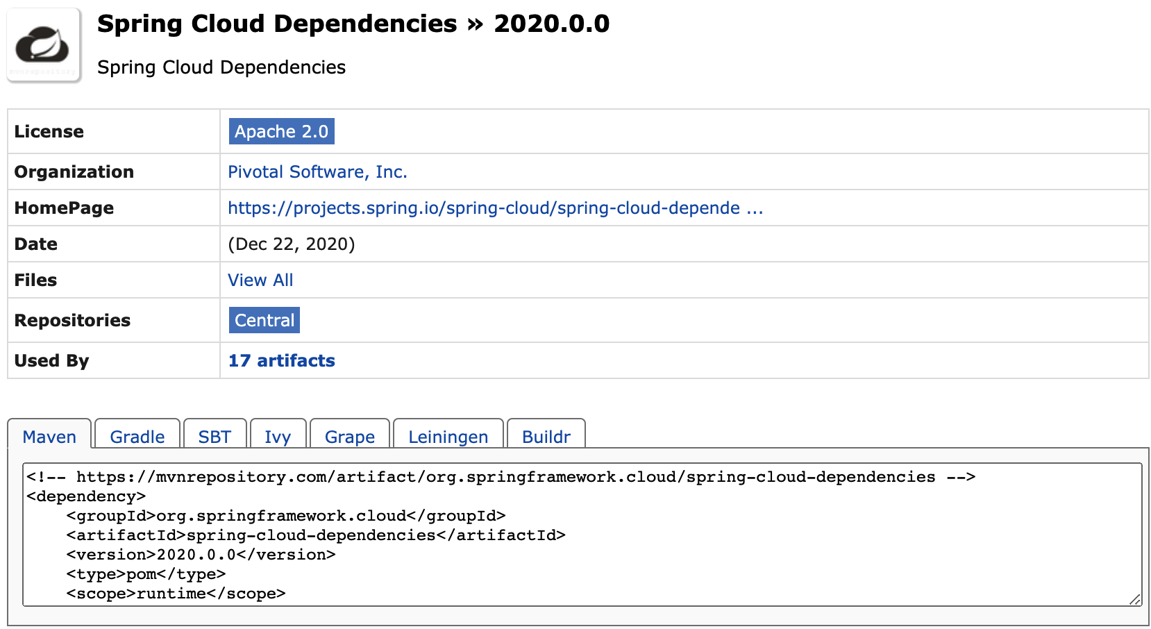 Spring Cloud 2020.0.0 正式发布，全新颠覆性版本！ 