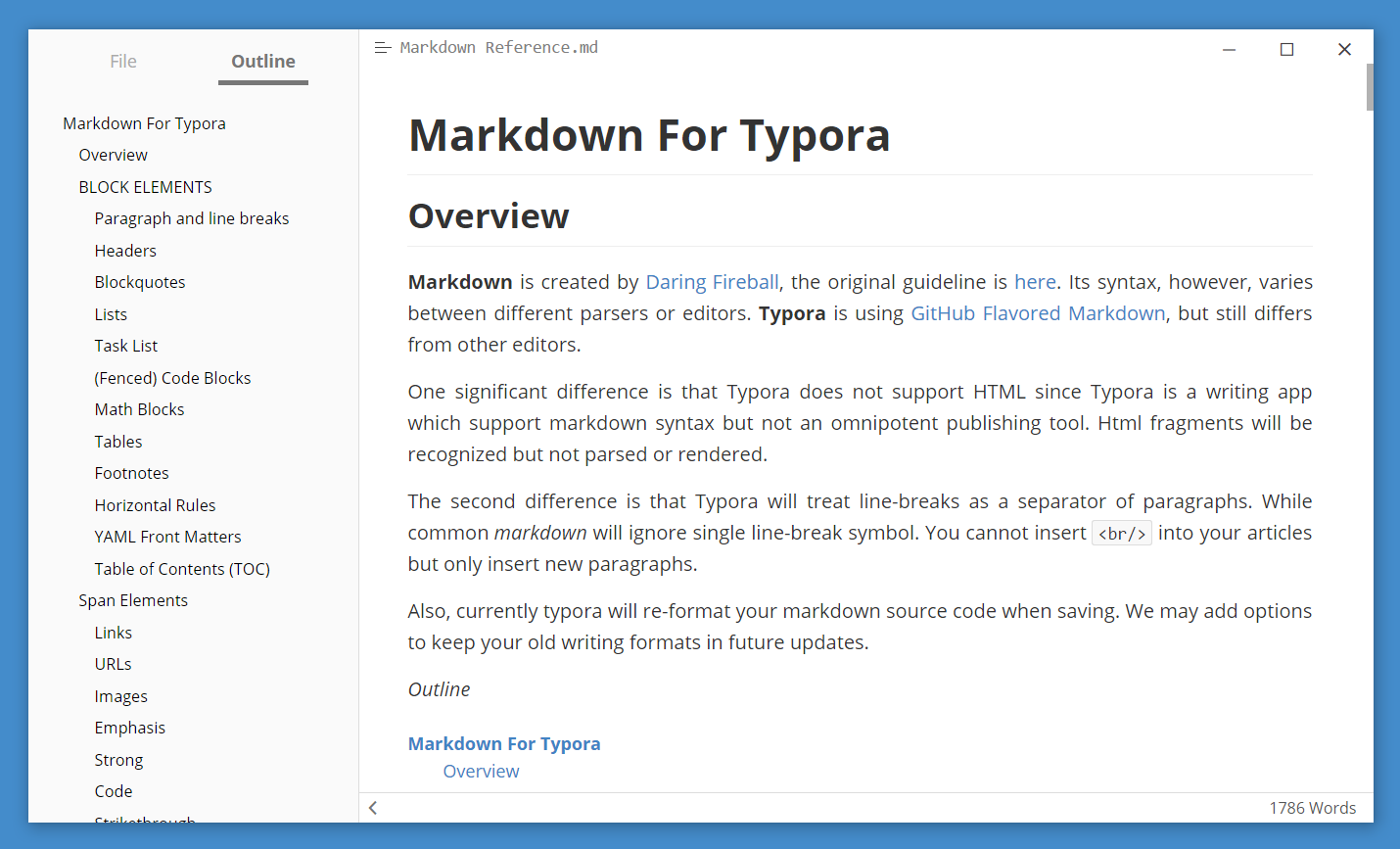 Typora —— 跨平台 Markdown 编辑器