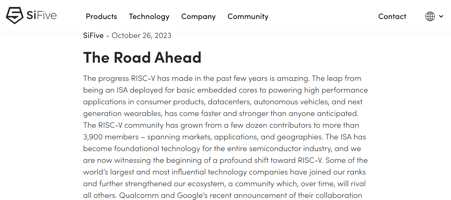 裁员后，SiFive 发文谈前路发展