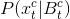 P(x_t^c|B_t^c)