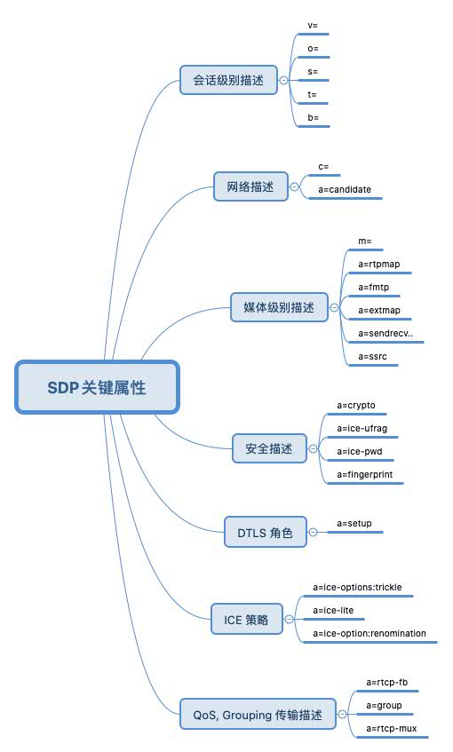 SDP关键属性