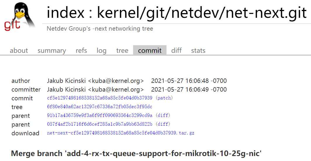 Linux 5.14 或将加强对 MikroTik 10G/25G 网卡的支持
