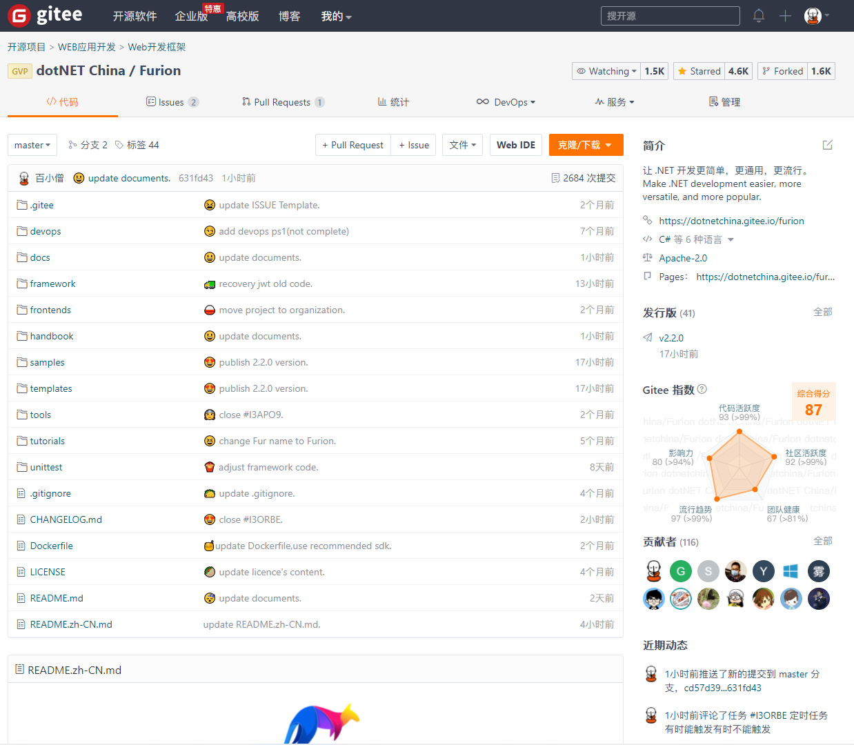 .NET 5 框架 Furion 2.2.0 发布，祝贺 QQ 交流群人数破 6000 人大关