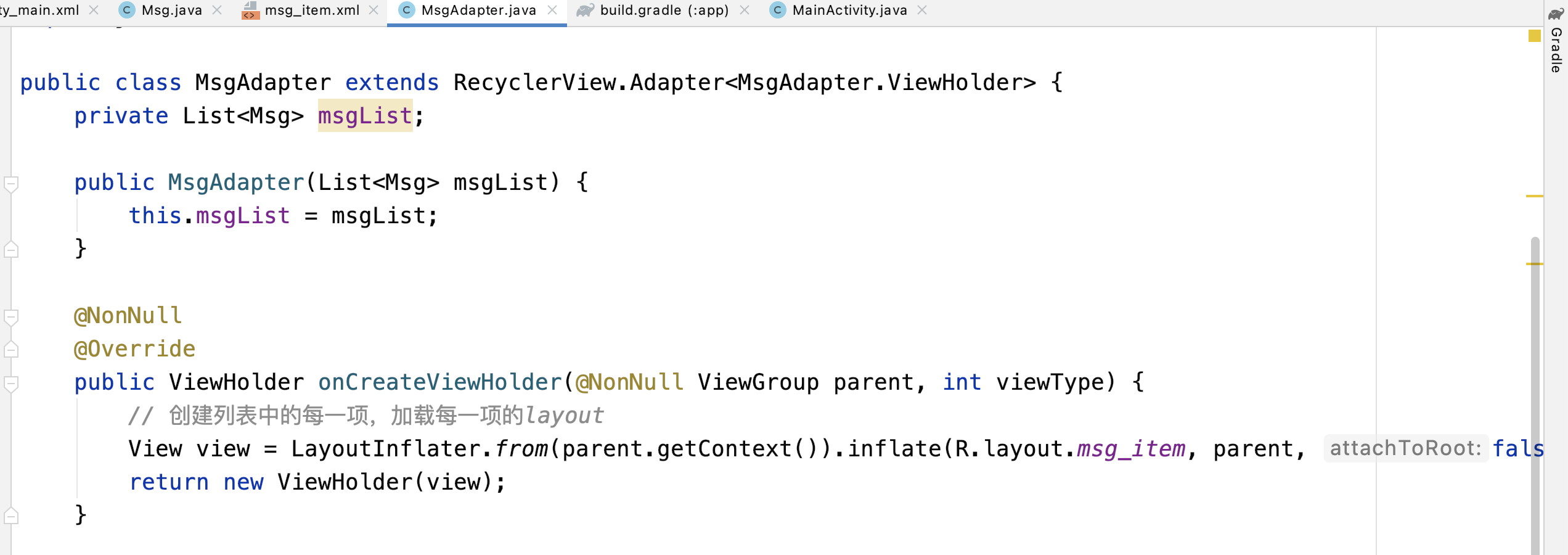 【android】recyclerView使用_小草先森 MdEditor