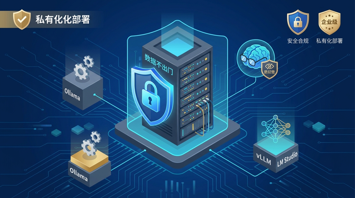 私有化部署:本地大模型 + 数据不出门,给 AI 戴上防幻觉眼镜