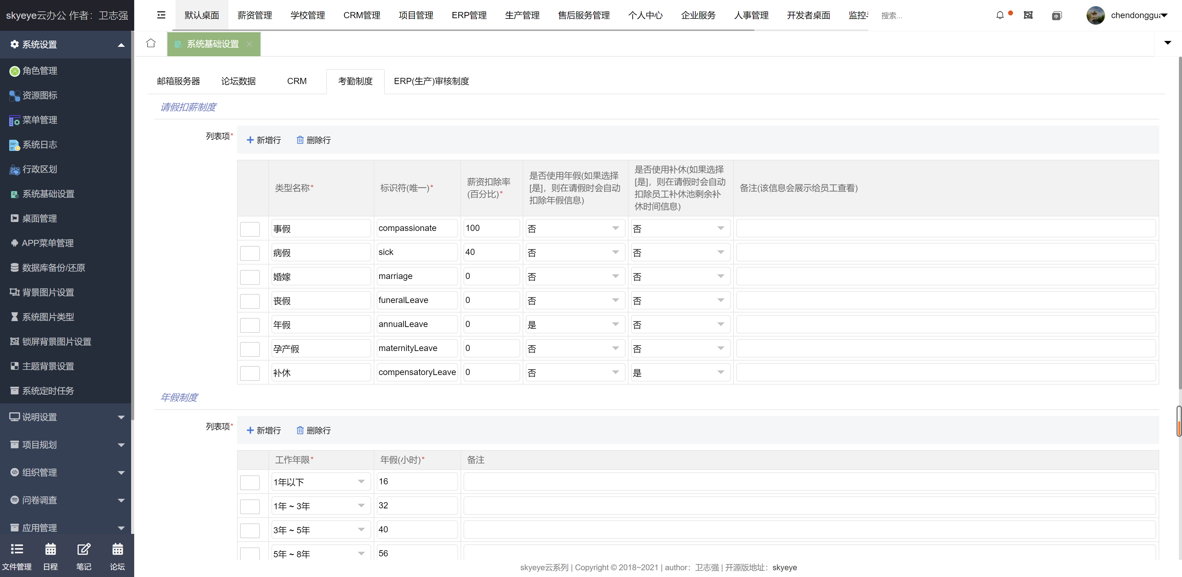 云办公系统 skyeye v3.6.3 发布