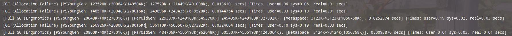 JVM Parallel Scavenge GC日志详解 