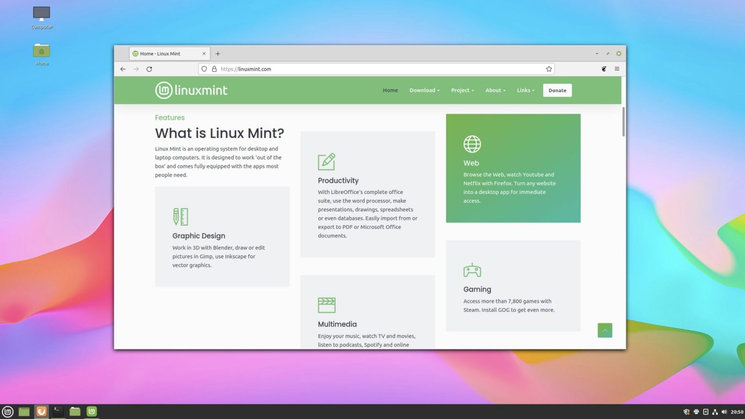 Linux Mint 新网站上线