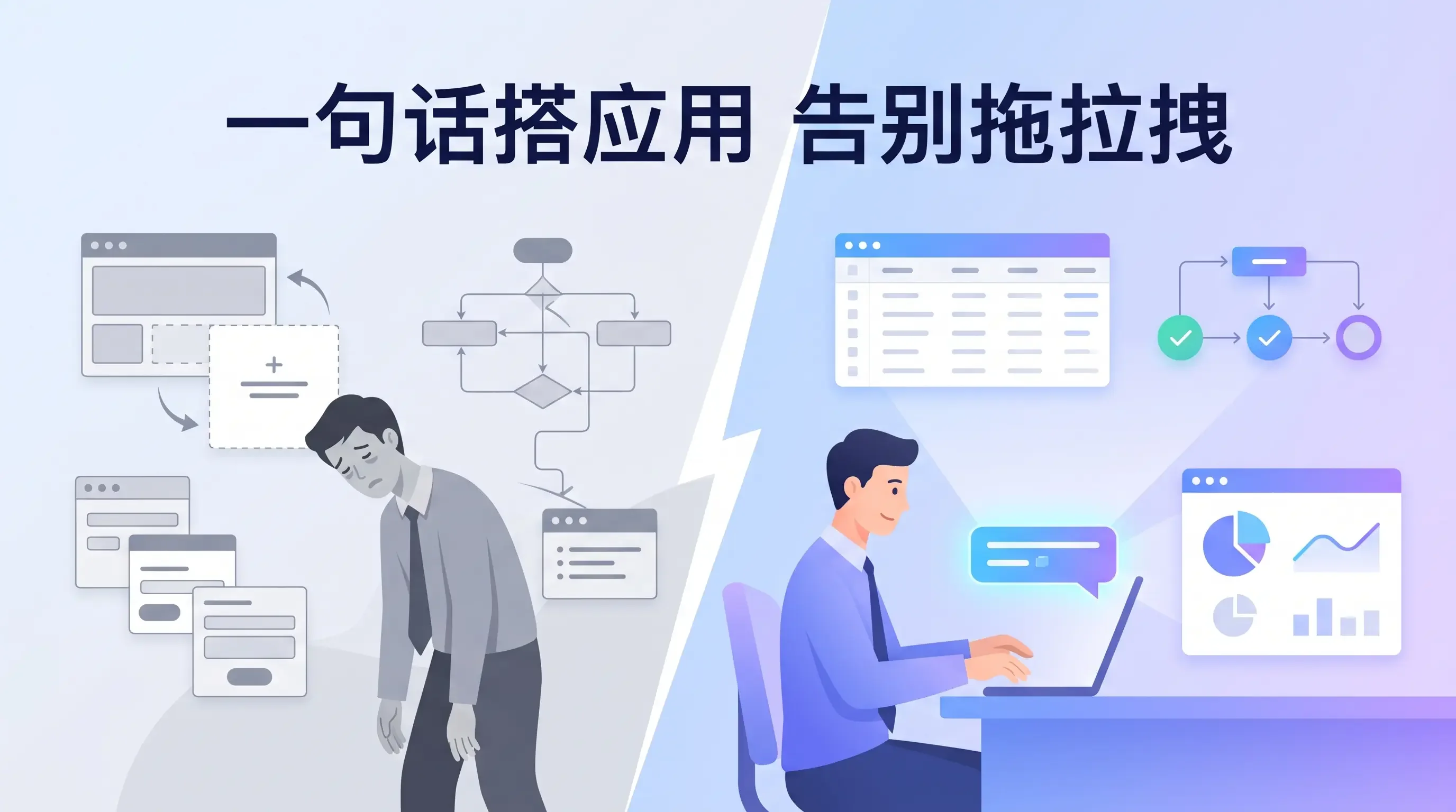 告别拖拉拽！敲敲云零代码上线 AI Sk